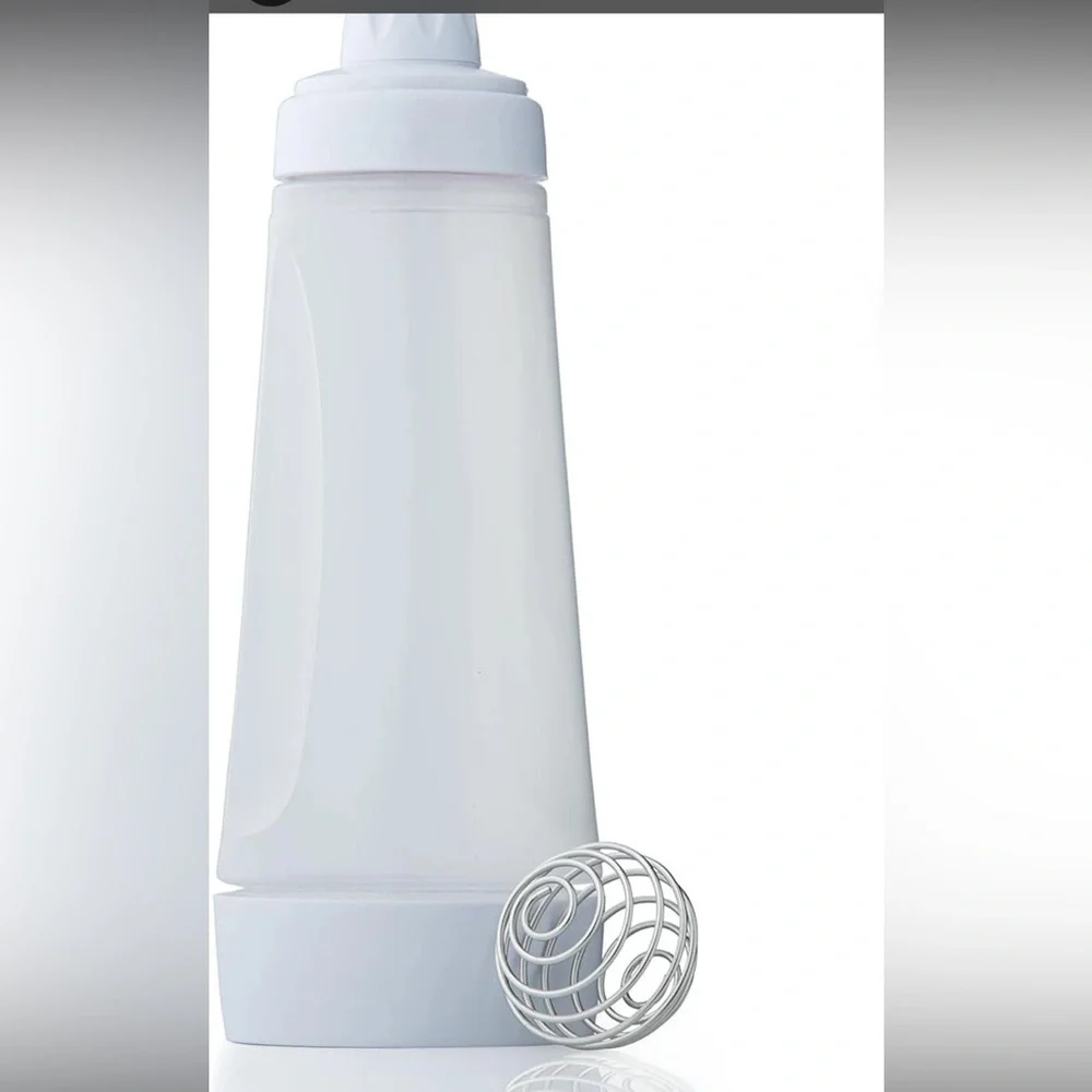 Whiskware Pancake Batter Mixer with BlenderBall Wire Whisk White BPA-Free